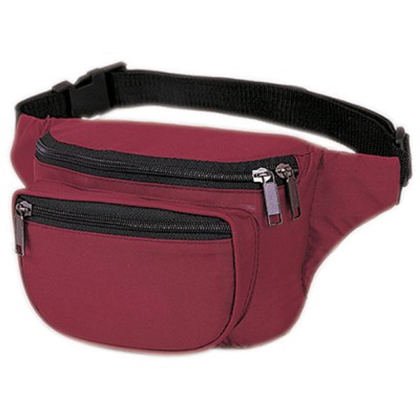 burgundy fanny pack