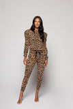 animal print joggers womens