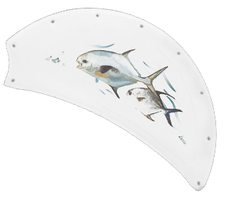 Permiso - Game Fish of the Florida Keys Custom Canvas Blades