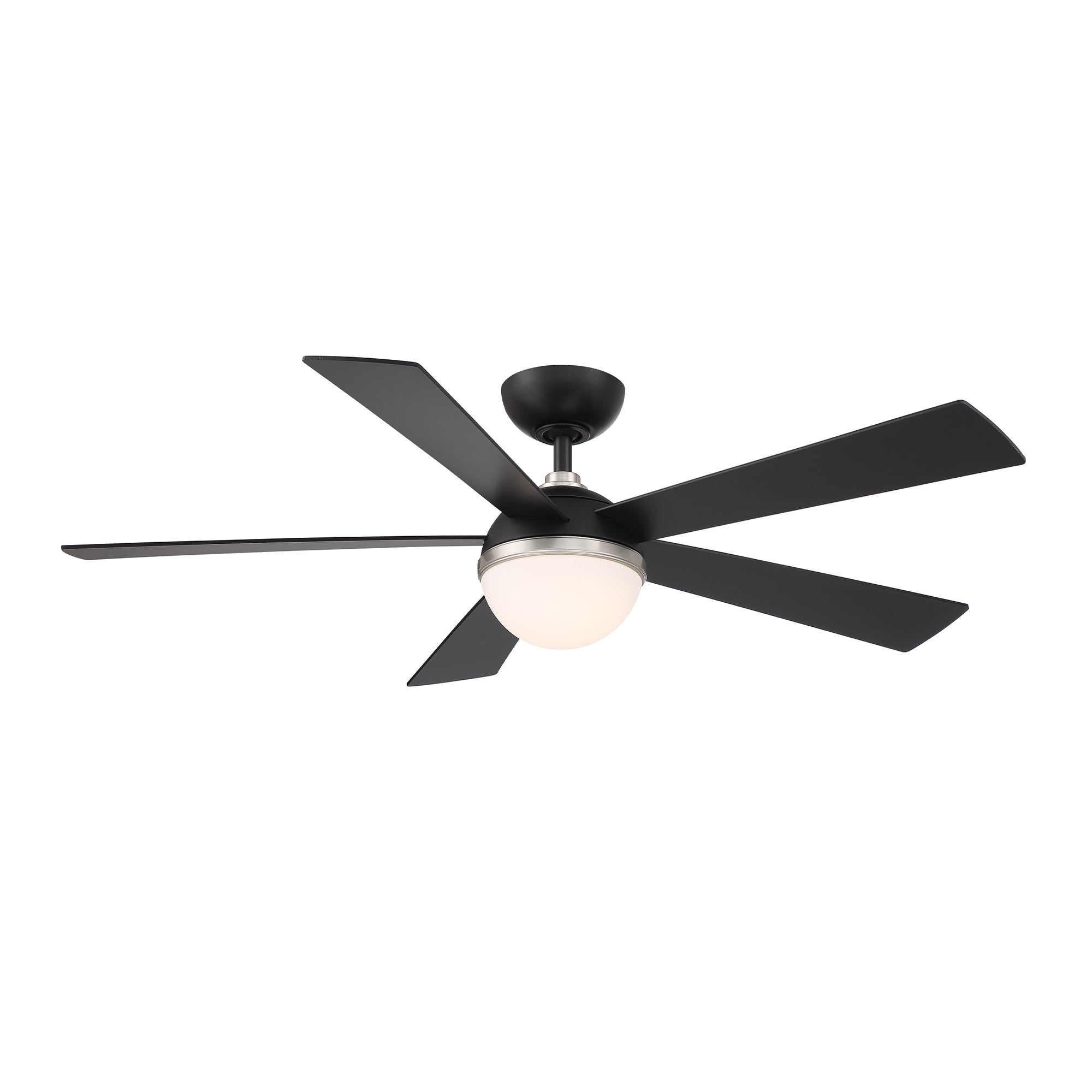54 inch Eclipse Ceiling Fan by WAC Smart Fans - Brushed Nickel and Matte Black