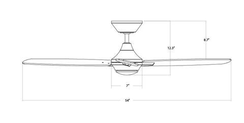 52 inch Blitzen Dimensions