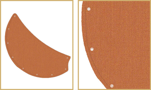 Custome Nauticla Blades Color: Rust Sunbrella Fabric