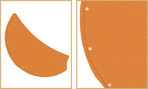 Custome Nauticla Blades Color: Rust Tuscan Fabric