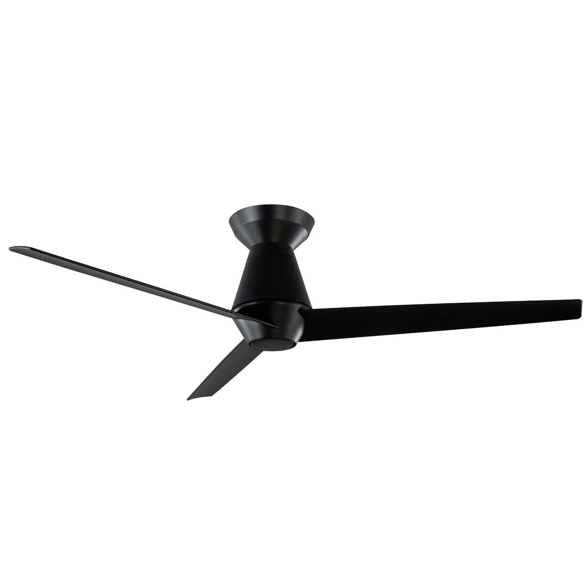 52 inch Slim Flush Ceiling Fan - Matte Black Finish – Ceiling Fan Shoppe
