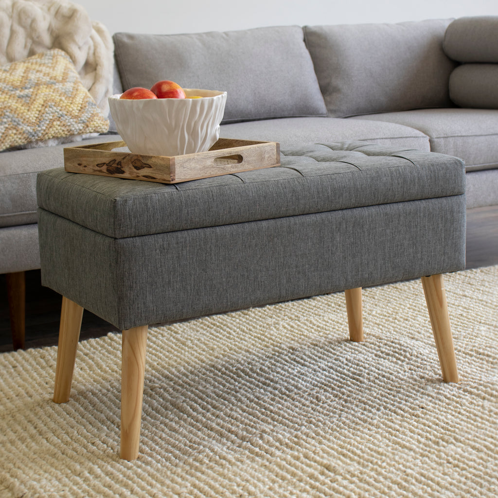 brooklyn tufted storage ottoman