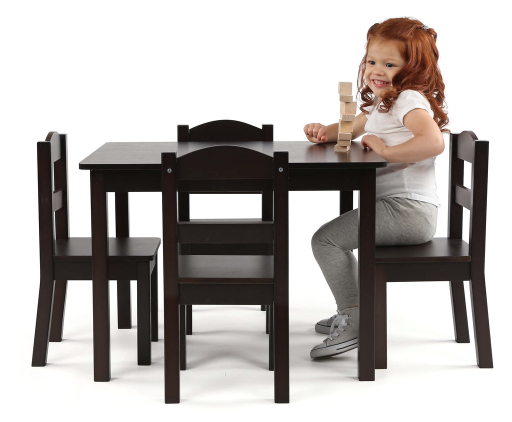 tot tutors wood table and chair set