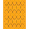 1 1/2”荧光橙色圆形激光标签3000/箱