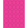 1 1/2“荧光粉色圆形激光标签3000/箱