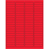 1 15/16 x 1/2“荧光红色矩形激光标签8000 /