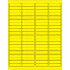1 15/16 x 1/2“荧光黄色矩形激光标签8000 /