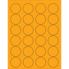 1 5/8”荧光橙色圆形激光标签2400/箱