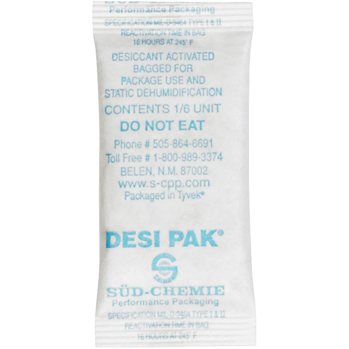 Desiccant Packs, Silica Gel Packets