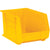 10 3/4 x 8 1/4 x 7 Yellow Plastic Bin Boxes 6/Case