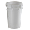 10加仑塑料桶，带可重新闭合的塑料盖子，带垫圈，每个1个