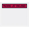 10 × 12包装清单信封(面板)- RED 500/箱