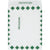 10 x 13 x 1 1/2可膨胀白色Tyvek信封打印一级，绿色边框100/箱