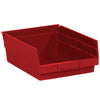 11 5/8 x 11 1/8 x 4红色塑料货架箱子8/箱