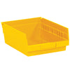11 5/8 x 8 3/8 x 4黄色塑料货架垃圾箱20个/箱