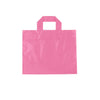 12 x 4 x 10粉色磨砂环处理购物袋250/箱