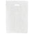 16 x 4 x 24白色高密度衣袖(商品袋。70毫升厚度)1000 / Case