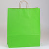 16 x 6 x 19 1/4苹果绿色购物袋，带把手200/箱