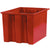 17 x 14 1/2 x 12 7/8红色堆叠和巢集装箱6/箱