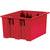 17 x 14 1/2 x 9 7/8红色堆叠和巢集装箱6/箱