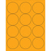 2 1/2“荧光橙圈激光标签1200/箱