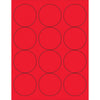 2 1/2“荧光红圈激光标签1200/箱