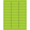 2 5/8 x 1“荧光绿色移动矩形激光标签3000 /