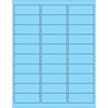 2 5/8 x 1“荧光浅蓝色矩形激光标签3000 /
