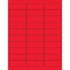 2 5/8 x 1“荧光红移动矩形激光标签3000 /