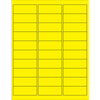 2 5/8 x 1“荧光黄色矩形激光标签3000 /