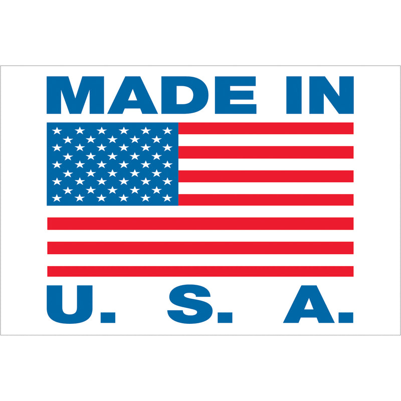 Made In The USA Labels - PackagingSupplies.com