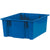20 7/8 x 18 1/4 x 9 7/8蓝色堆叠和巢容器3/箱