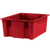 20 7/8 x 18 1/4 x 9 7/8红色堆叠和巢容器3/箱