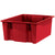 20 7/8 x 18 1/4 x 9 7/8红色堆叠和巢集装箱3/箱