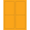 3 1/2 x 5”荧光橙色矩形激光标签400 /