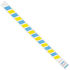 3/4 x 10“蓝色/黄色条纹特卫强腕带500/箱