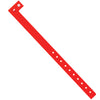 3/4”x 10”荧光红色塑料腕带500/盒