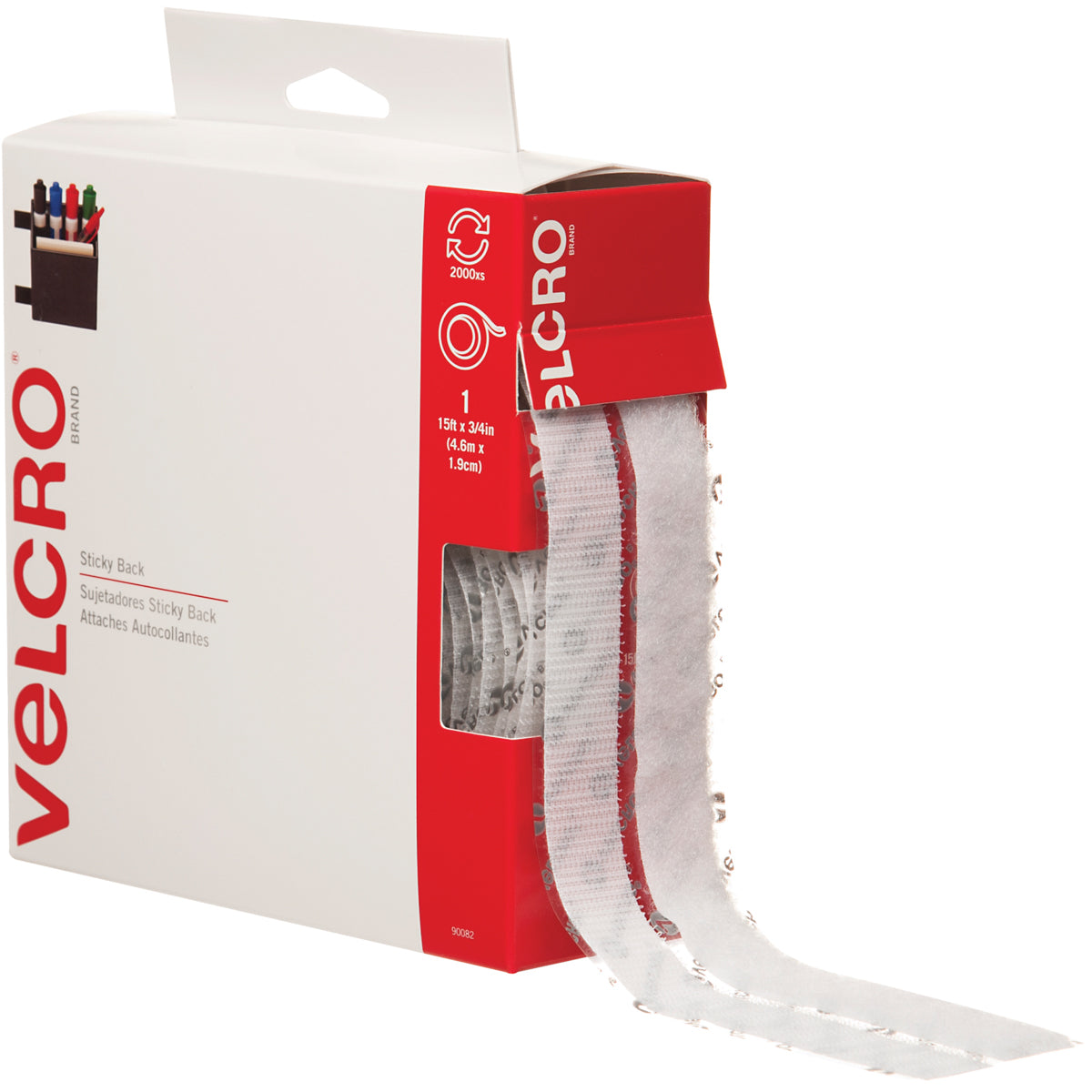 clear velcro