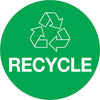 3“绿色圆“回收”500 /卷