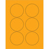 3“荧光橙圈激光标签600/箱