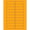 3 x 1”荧光橙色矩形激光标签2000 /