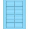 3 x 1”荧光浅蓝色矩形激光标签2000 /