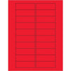 3 x荧光红色矩形激光标签2000 / 1”的情况