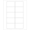 1000 / 3 x 2“白色矩形激光标签