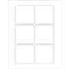 600 / 3 x 3“白色矩形激光标签