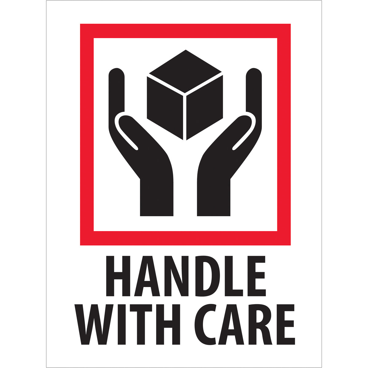 Handle With Care Pictorial Labels 3 X 4 500roll