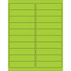 4 x 1”荧光绿色矩形激光标签2000 /
